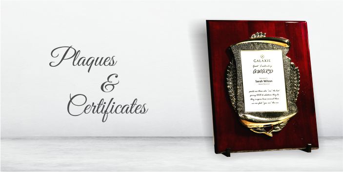 Plaques & Certificates